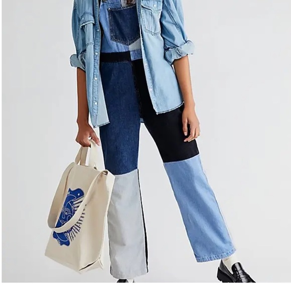 RAGGED PRIEST DISSOLVER DUNGAREES - Picture 1 of 4